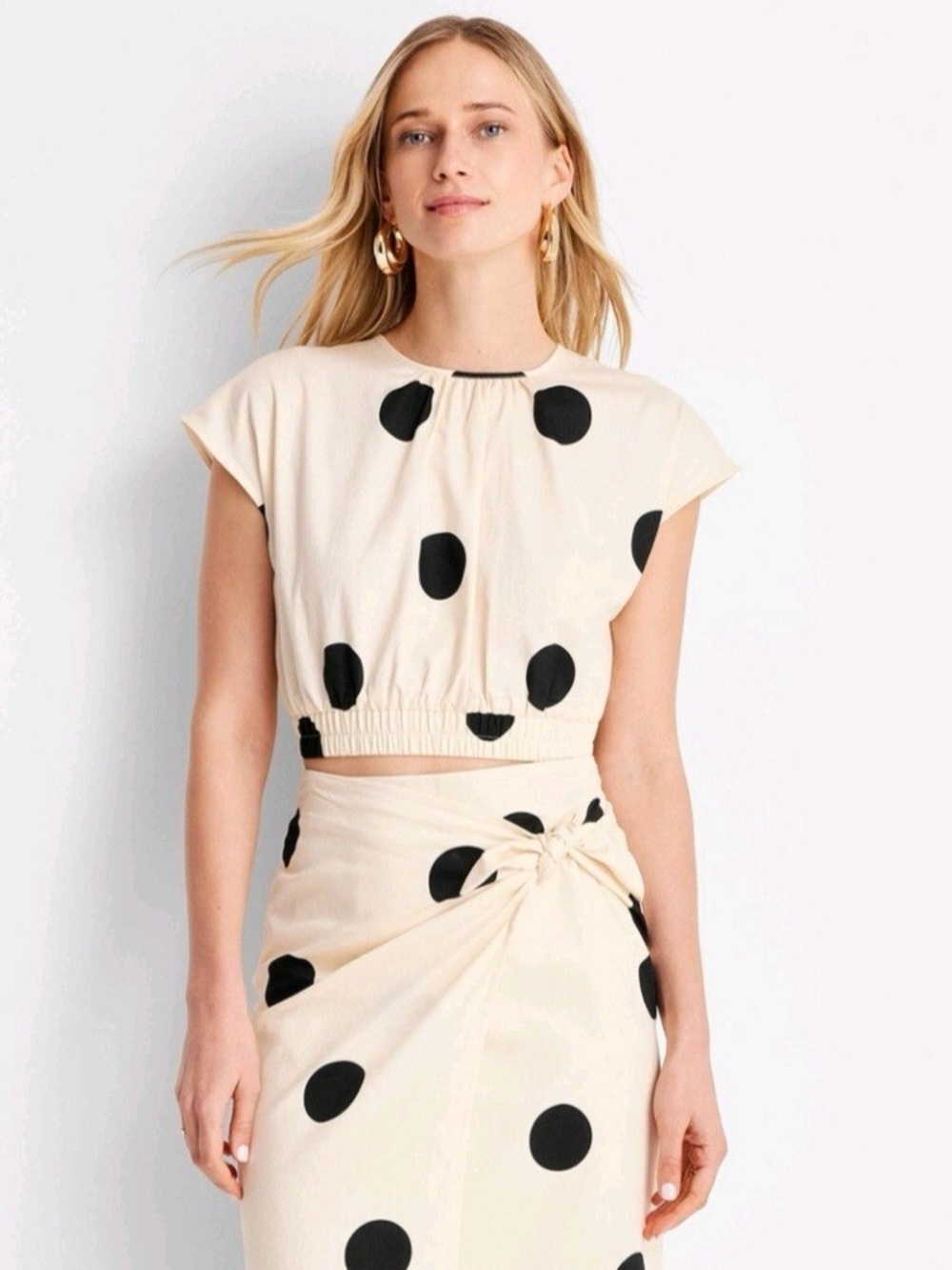 Target X Future Collective Jenny K. Lopez Polka Dot Crop Top
